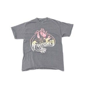 Disney Fantasmic Black Puff Print Dragon T-Shirt Men's Size Medium